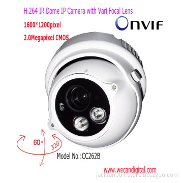 H.264 2Megapixel IR Dome IP Camera with Vari focal lens